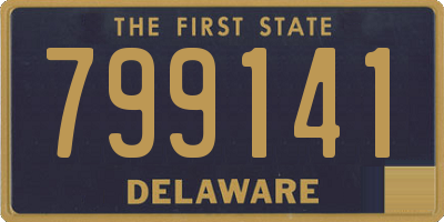 DE license plate 799141