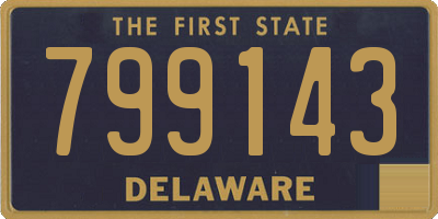 DE license plate 799143