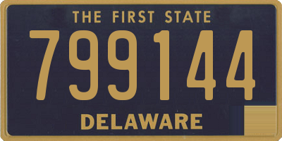 DE license plate 799144