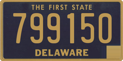 DE license plate 799150
