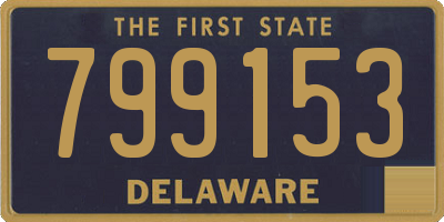 DE license plate 799153