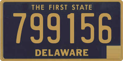 DE license plate 799156