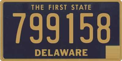DE license plate 799158