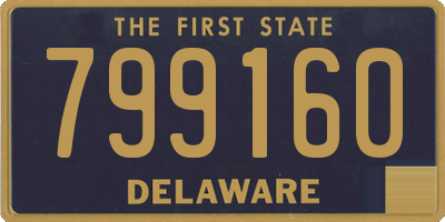DE license plate 799160