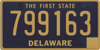 DE license plate 799163