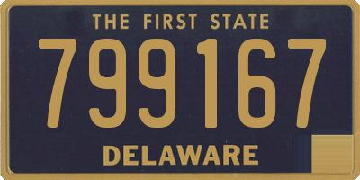 DE license plate 799167