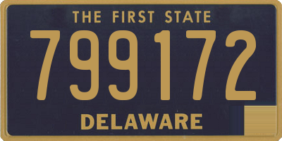 DE license plate 799172