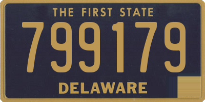 DE license plate 799179