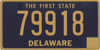 DE license plate 79918