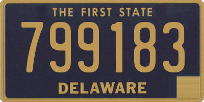 DE license plate 799183