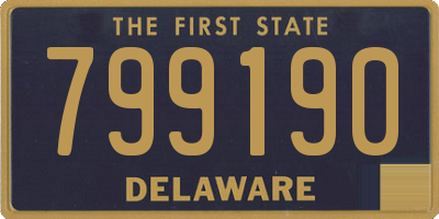 DE license plate 799190