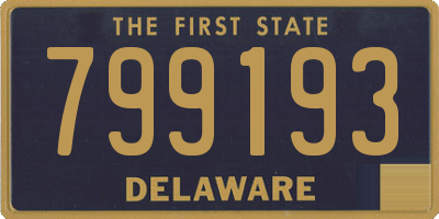 DE license plate 799193