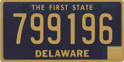 DE license plate 799196