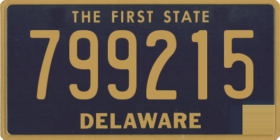 DE license plate 799215