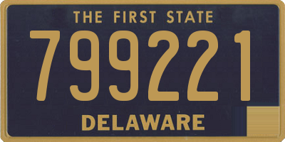DE license plate 799221