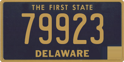 DE license plate 79923