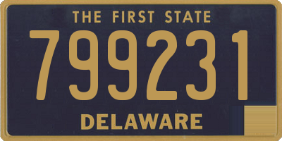 DE license plate 799231