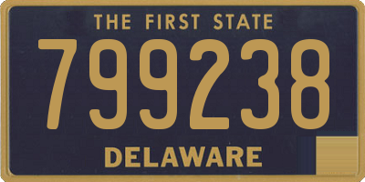 DE license plate 799238