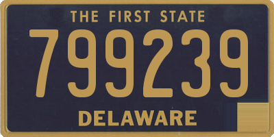 DE license plate 799239