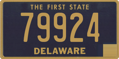 DE license plate 79924