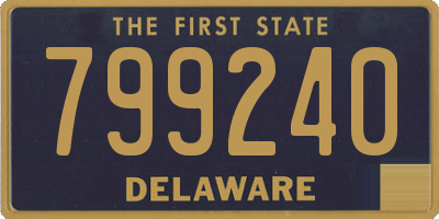 DE license plate 799240