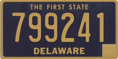 DE license plate 799241