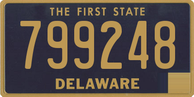 DE license plate 799248