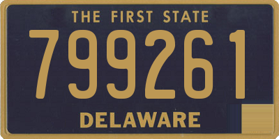 DE license plate 799261