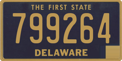 DE license plate 799264