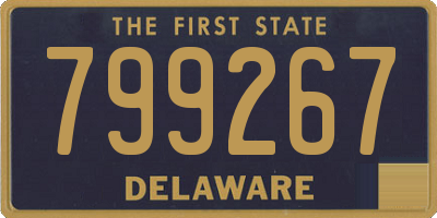 DE license plate 799267