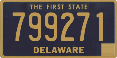 DE license plate 799271