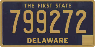 DE license plate 799272