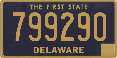 DE license plate 799290