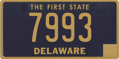 DE license plate 7993