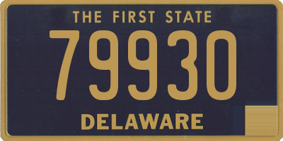 DE license plate 79930
