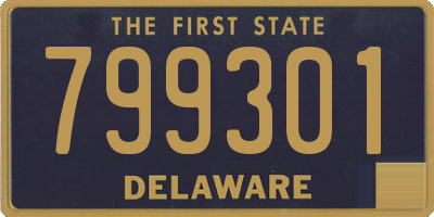 DE license plate 799301