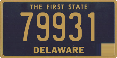 DE license plate 79931