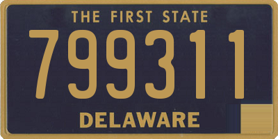 DE license plate 799311