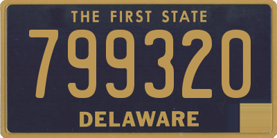 DE license plate 799320