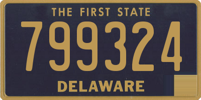 DE license plate 799324