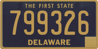 DE license plate 799326