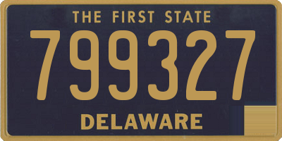DE license plate 799327