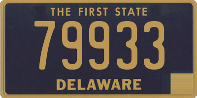 DE license plate 79933
