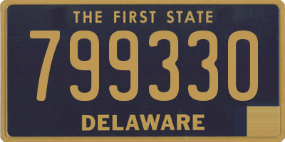 DE license plate 799330