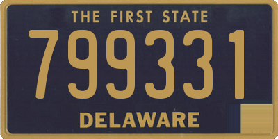 DE license plate 799331