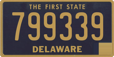 DE license plate 799339