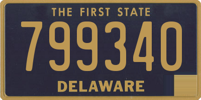 DE license plate 799340
