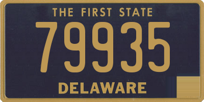 DE license plate 79935