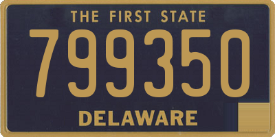 DE license plate 799350