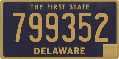 DE license plate 799352